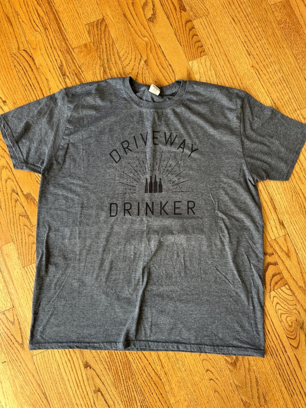 Driveway Drinker Graphic T-Shirt - Blue